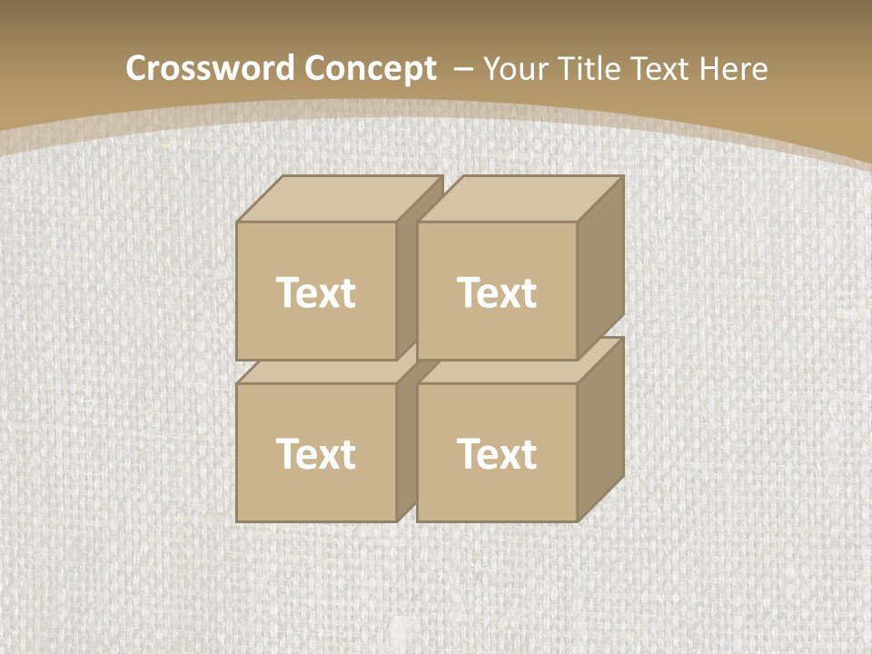 Burlap Texture Design PowerPoint Template