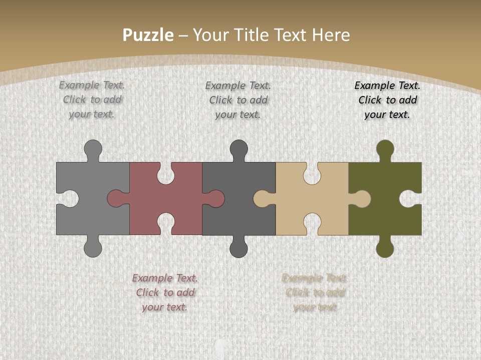 Burlap Texture Design PowerPoint Template