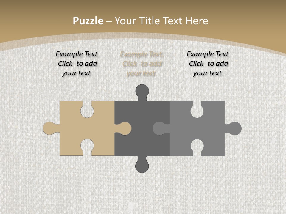 Burlap Texture Design PowerPoint Template