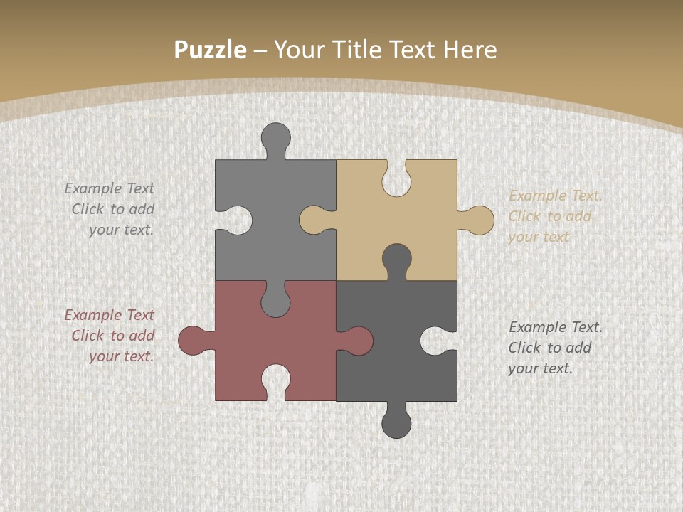 Burlap Texture Design PowerPoint Template