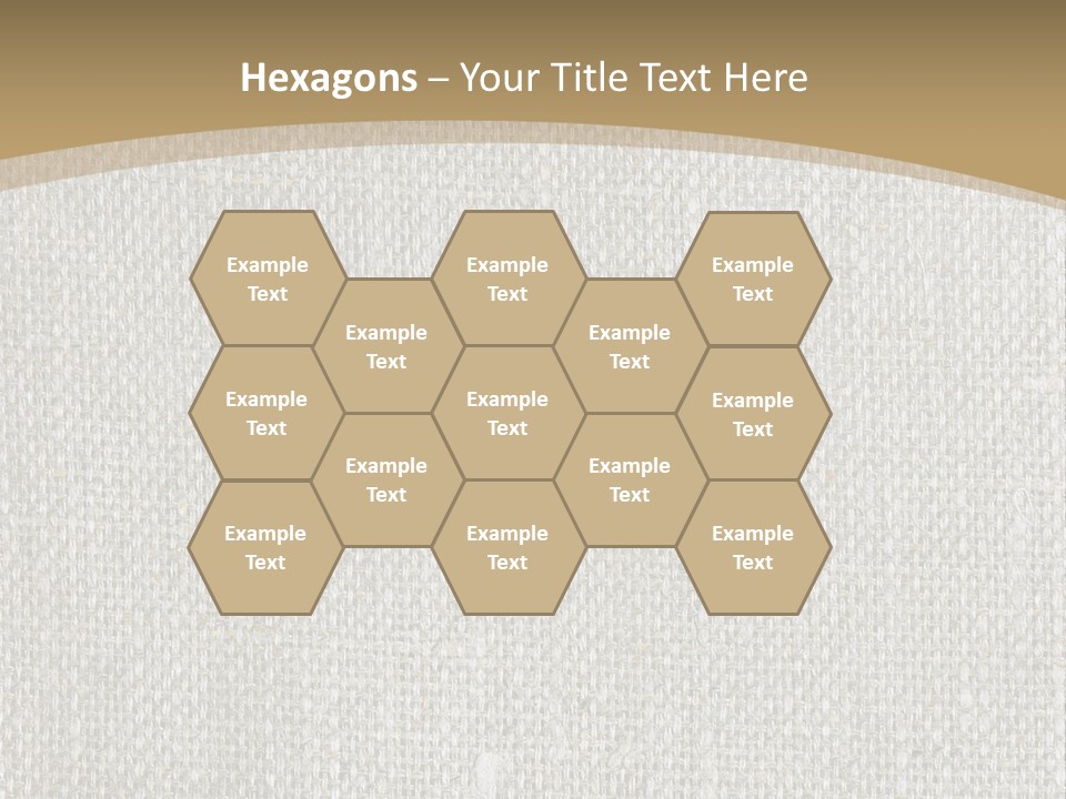 Burlap Texture Design PowerPoint Template