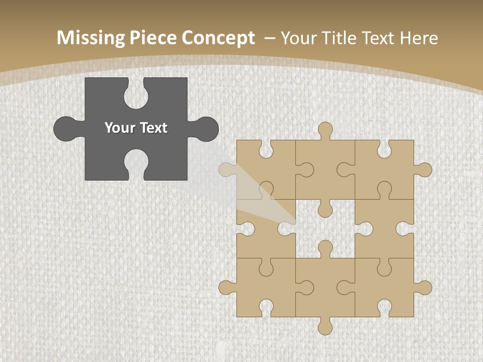 Burlap Texture Design PowerPoint Template