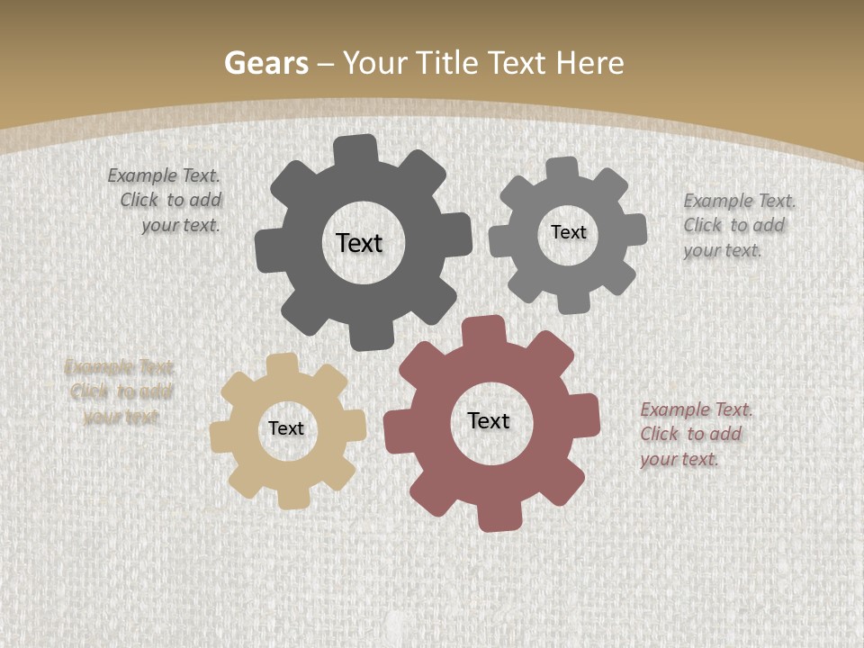 Burlap Texture Design PowerPoint Template