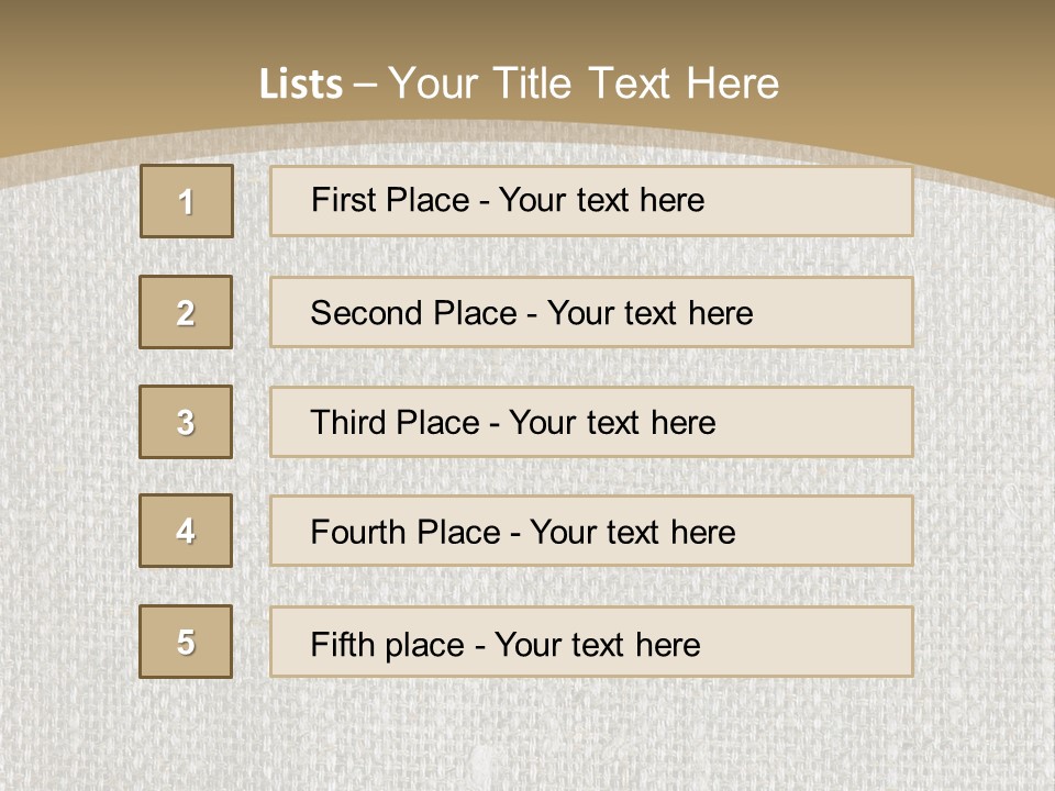 Burlap Texture Design PowerPoint Template