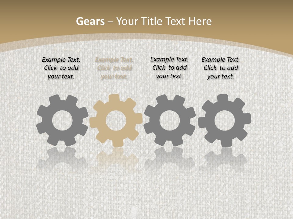 Burlap Texture Design PowerPoint Template