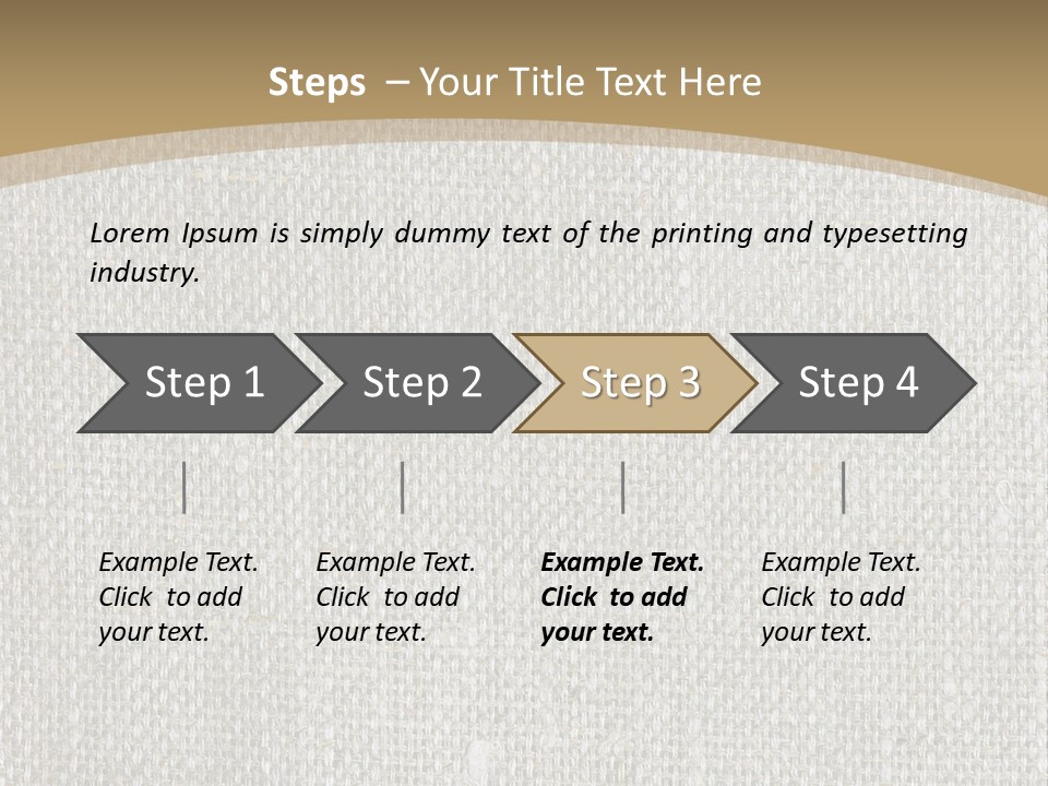 Burlap Texture Design PowerPoint Template