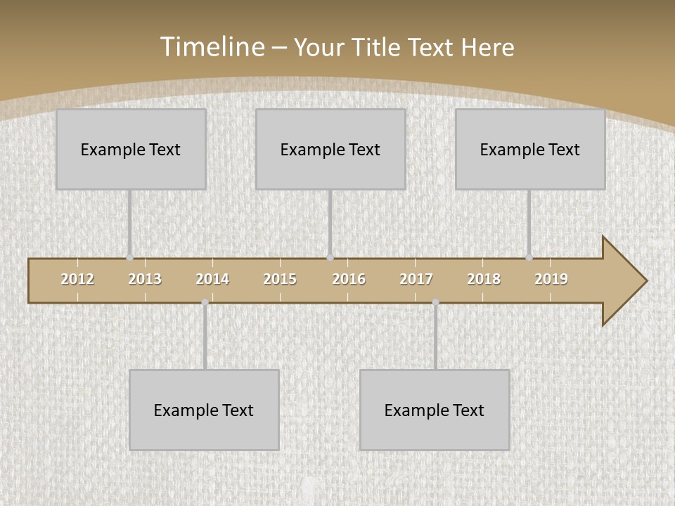 Burlap Texture Design PowerPoint Template