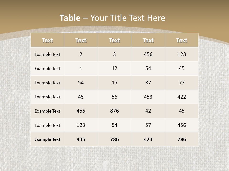 Burlap Texture Design PowerPoint Template