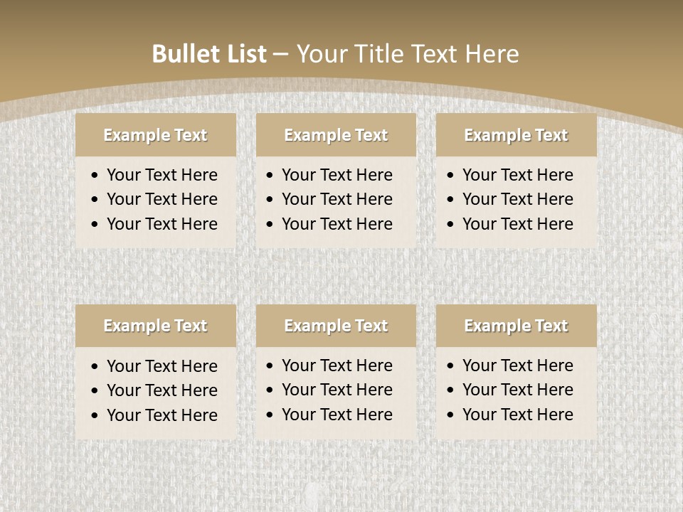 Burlap Texture Design PowerPoint Template