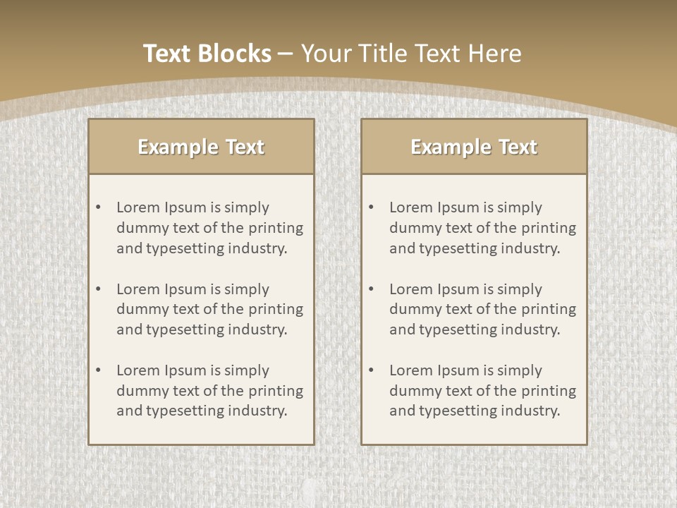 Burlap Texture Design PowerPoint Template