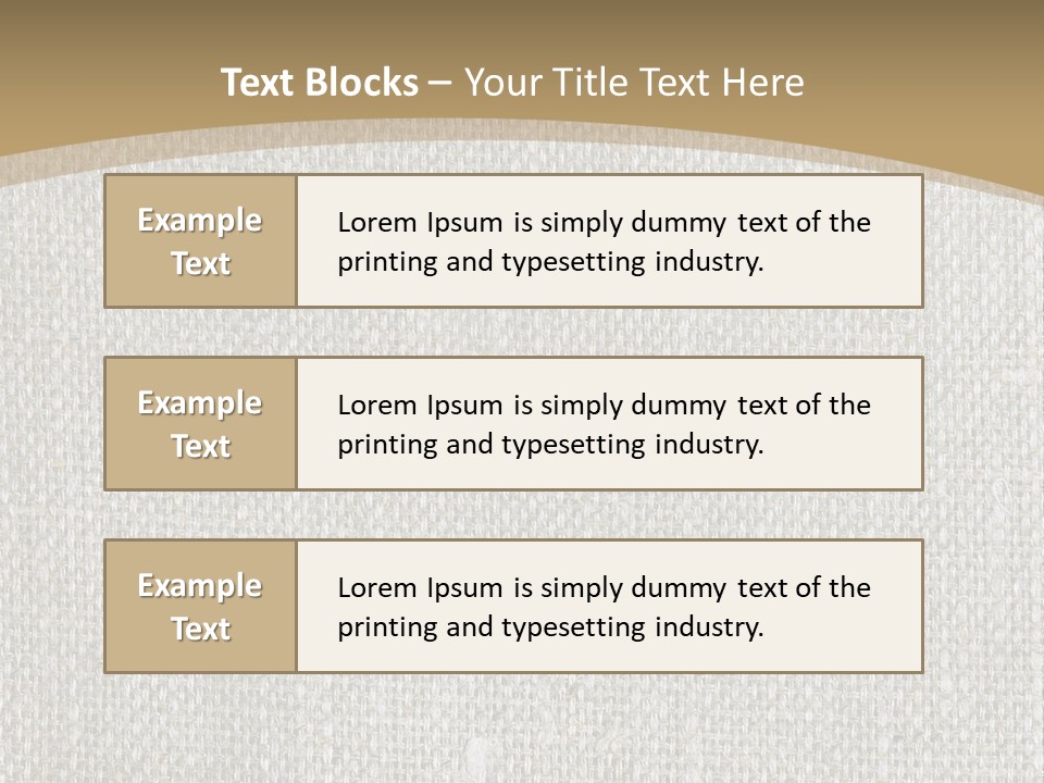 Burlap Texture Design PowerPoint Template