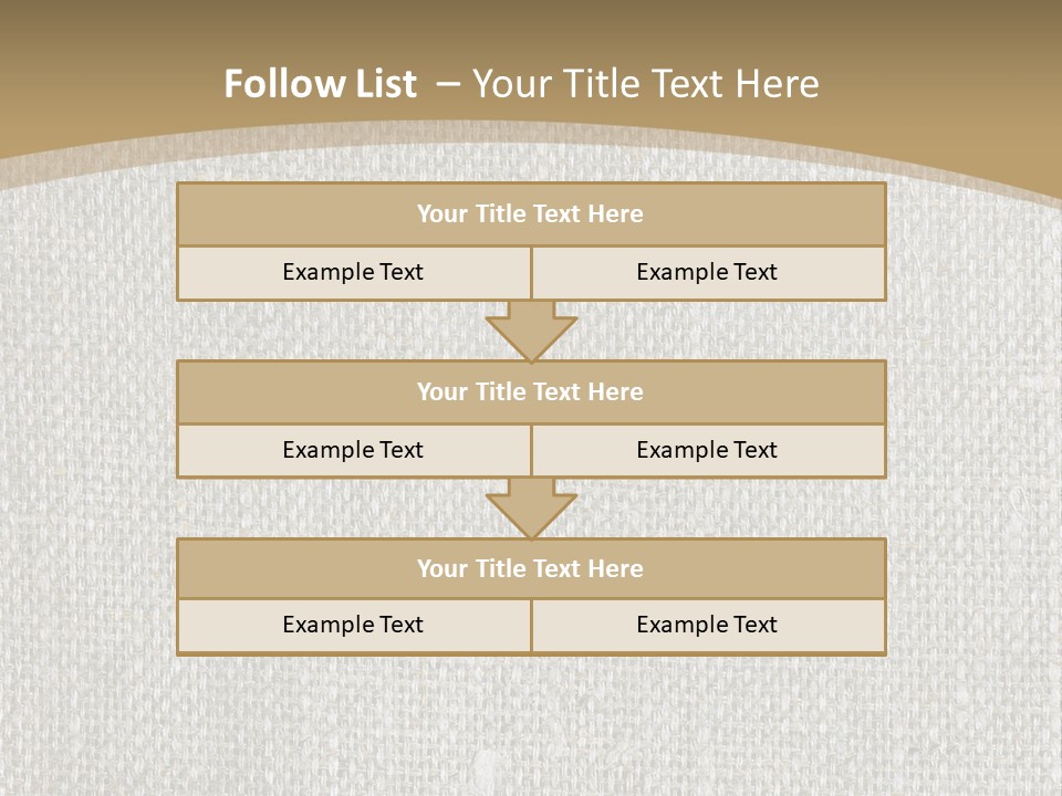 Burlap Texture Design PowerPoint Template