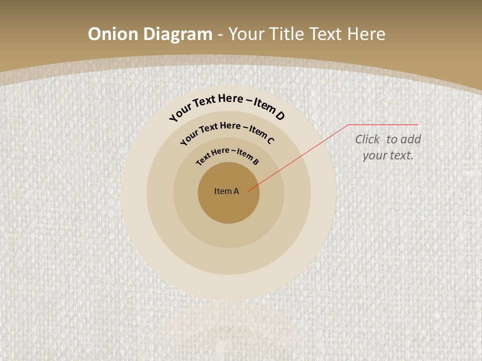 Burlap Texture Design PowerPoint Template