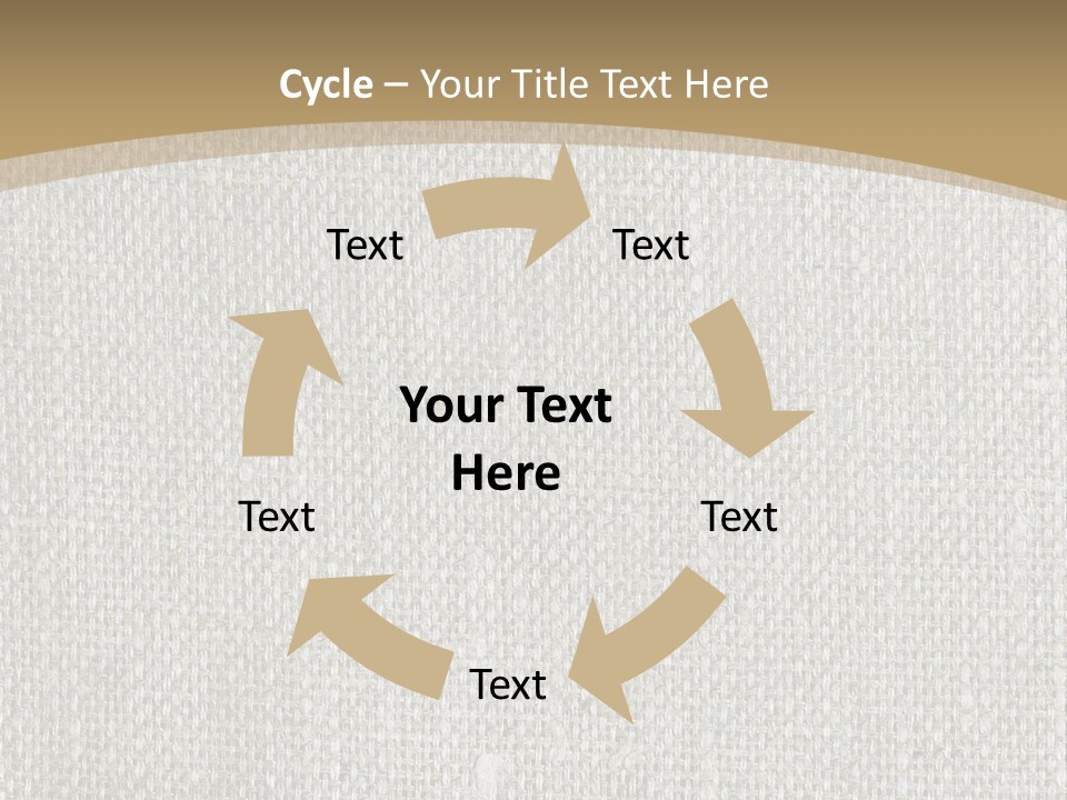 Burlap Texture Design PowerPoint Template