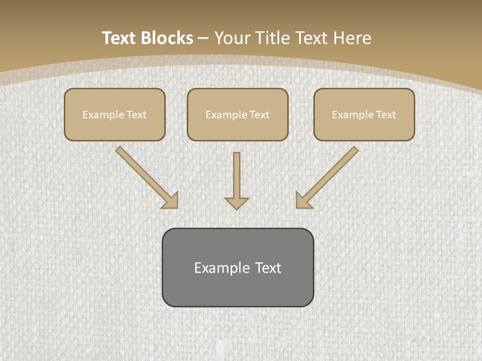 Burlap Texture Design PowerPoint Template