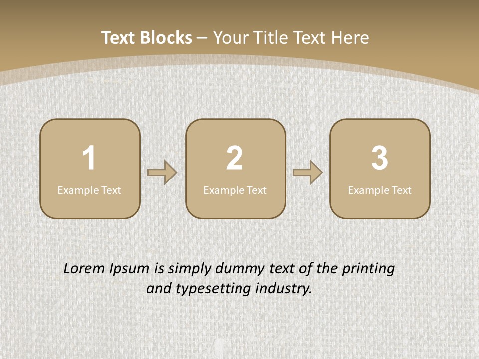 Burlap Texture Design PowerPoint Template