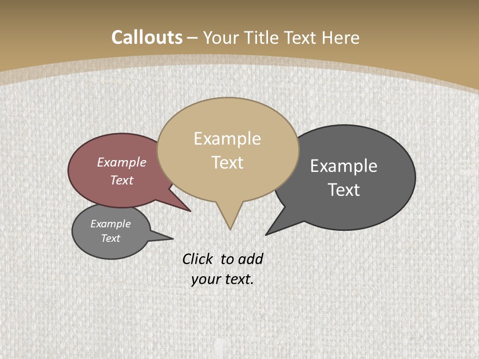 Burlap Texture Design PowerPoint Template