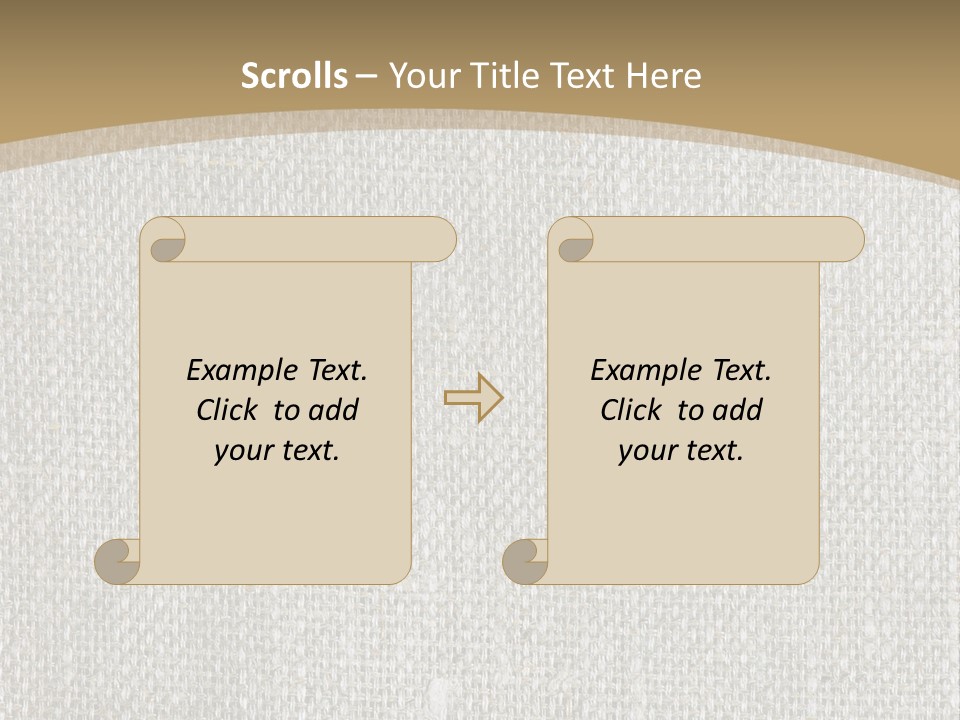 Burlap Texture Design PowerPoint Template