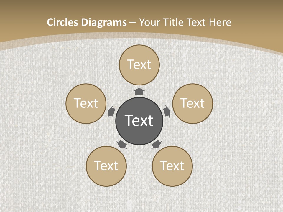 Burlap Texture Design PowerPoint Template