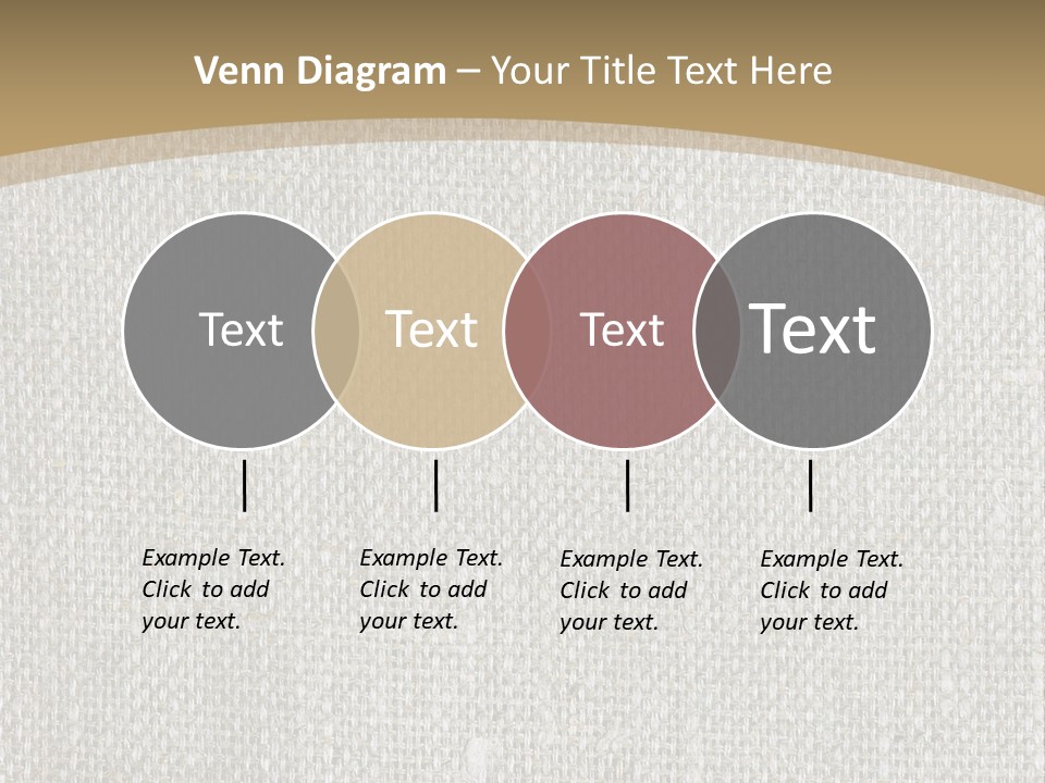 Burlap Texture Design PowerPoint Template