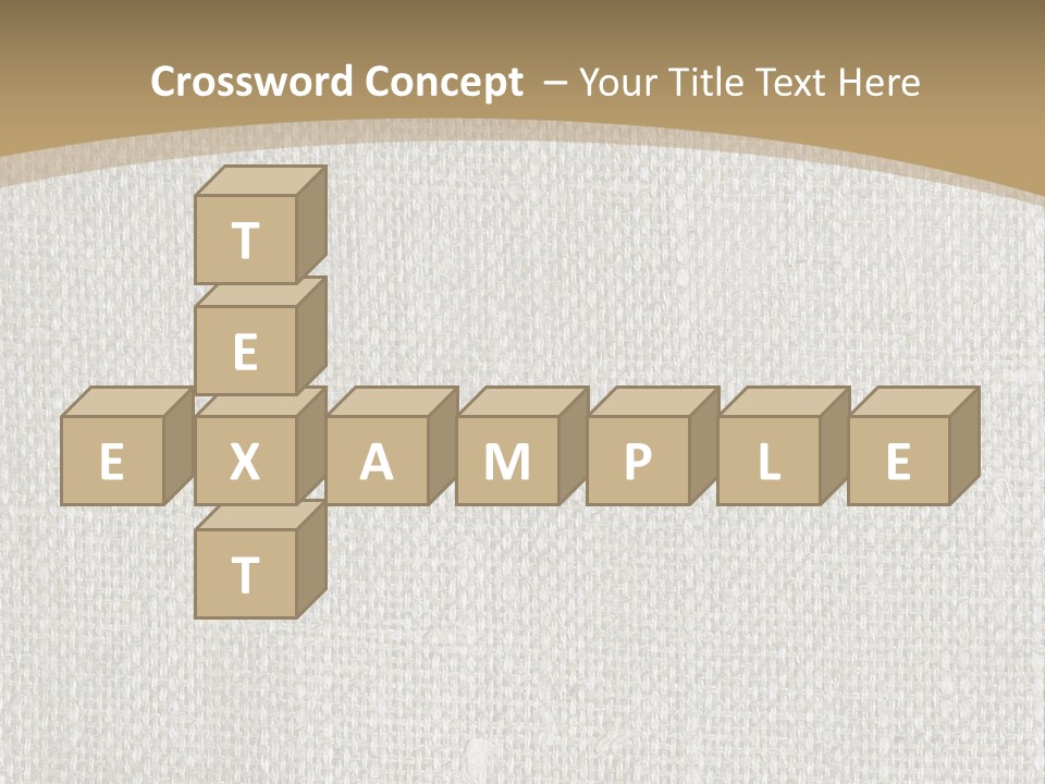 Burlap Texture Design PowerPoint Template