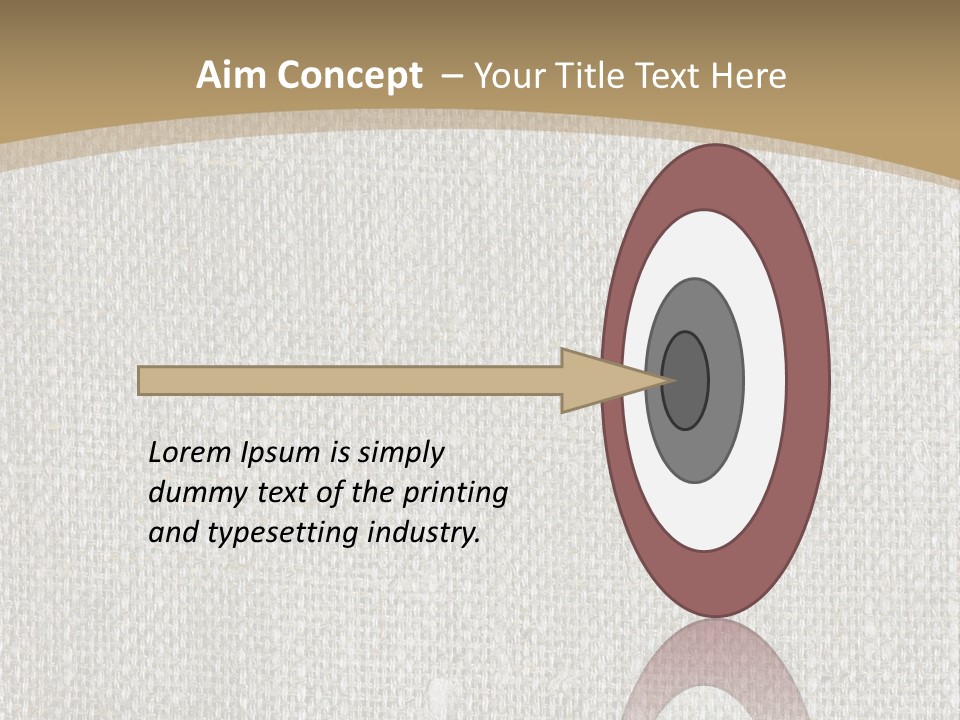 Burlap Texture Design PowerPoint Template