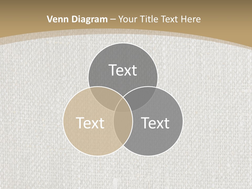 Burlap Texture Design PowerPoint Template