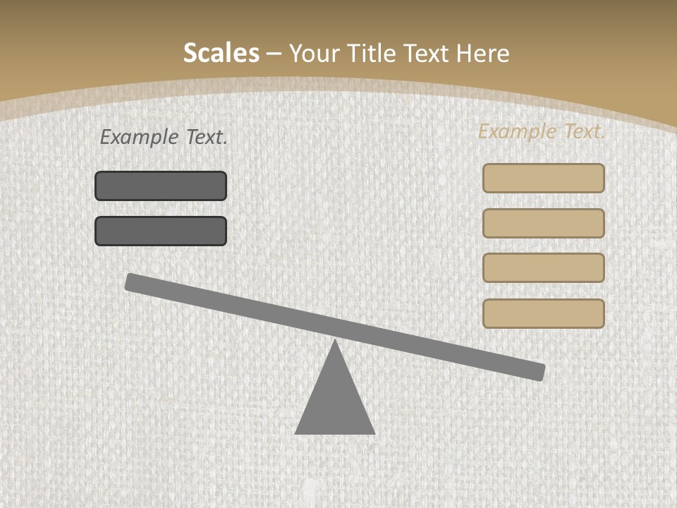Burlap Texture Design PowerPoint Template