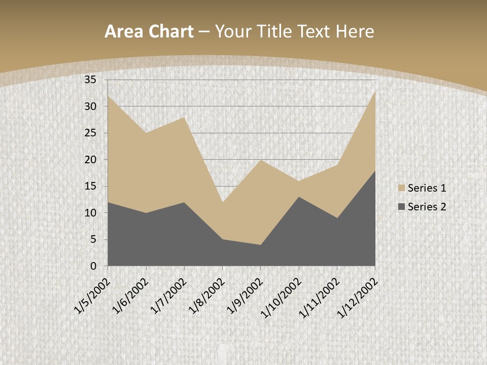 Burlap Texture Design PowerPoint Template