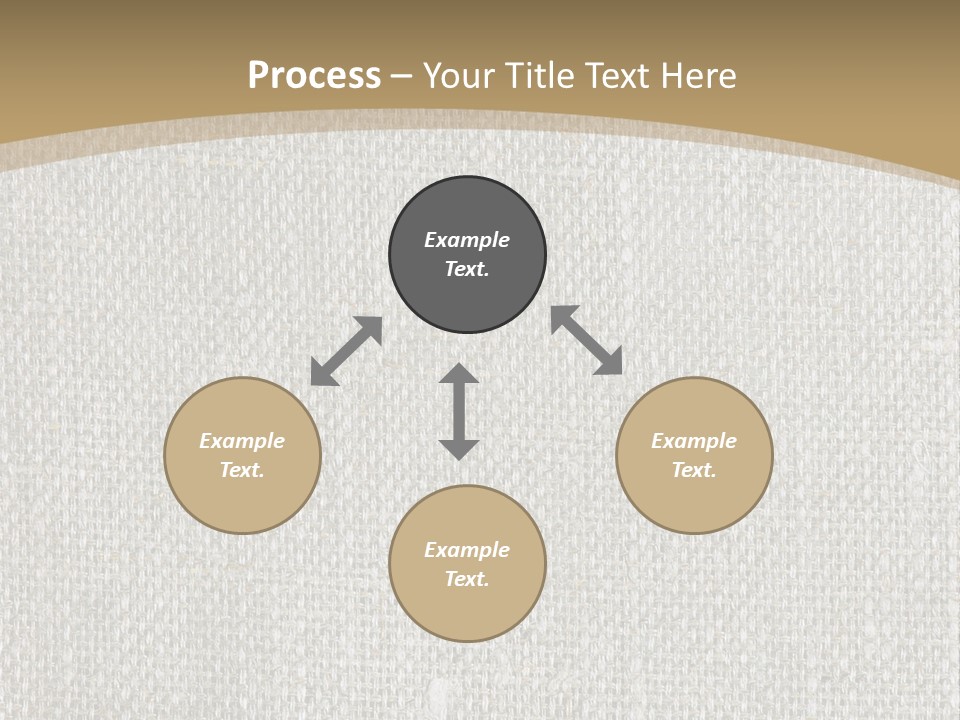 Burlap Texture Design PowerPoint Template