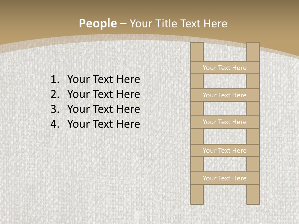 Burlap Texture Design PowerPoint Template