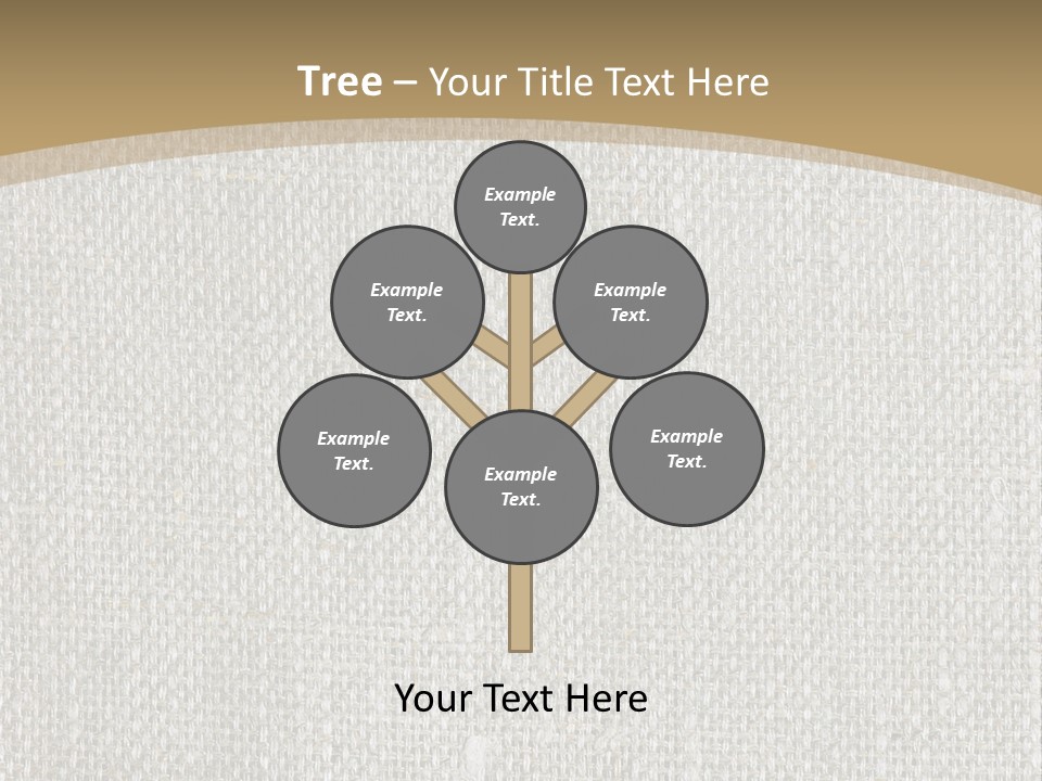 Burlap Texture Design PowerPoint Template