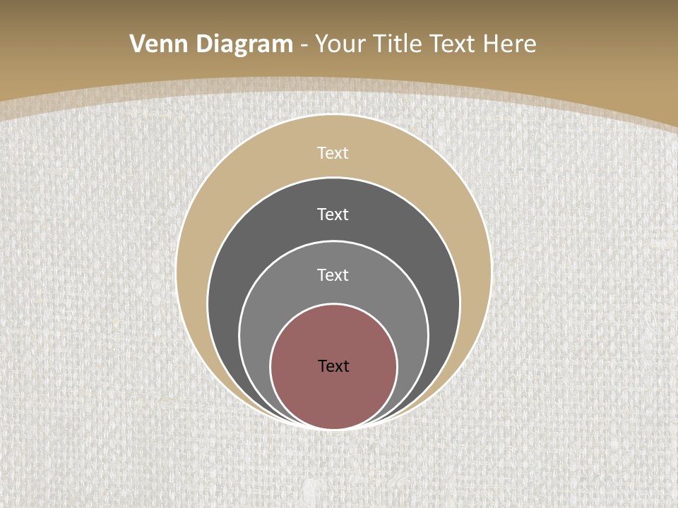 Burlap Texture Design PowerPoint Template