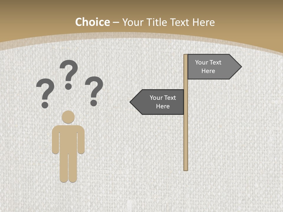 Burlap Texture Design PowerPoint Template