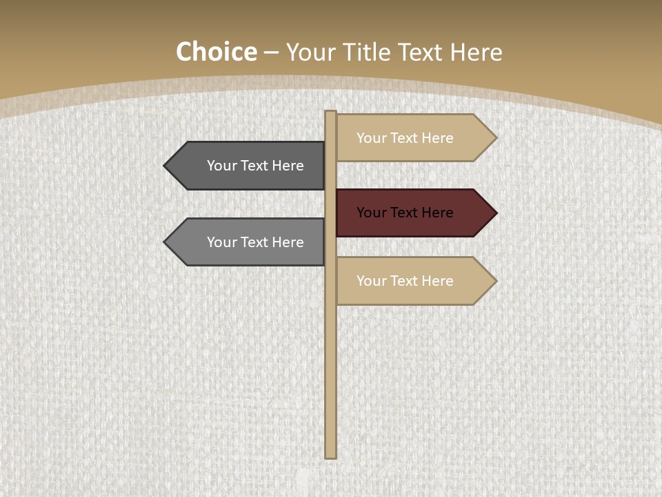Burlap Texture Design PowerPoint Template