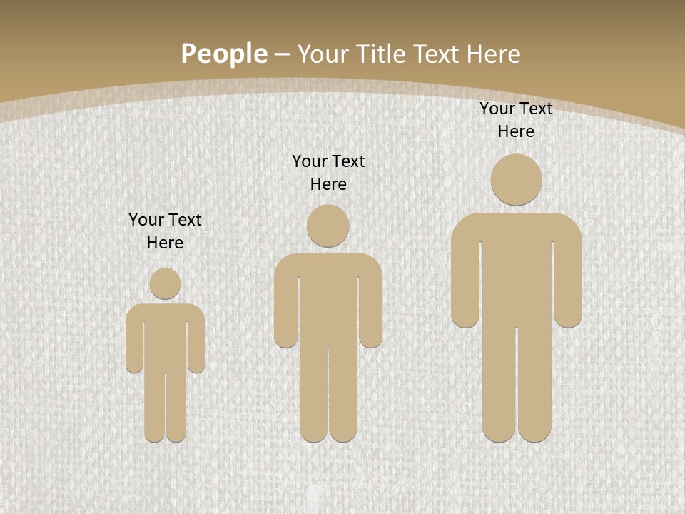 Burlap Texture Design PowerPoint Template