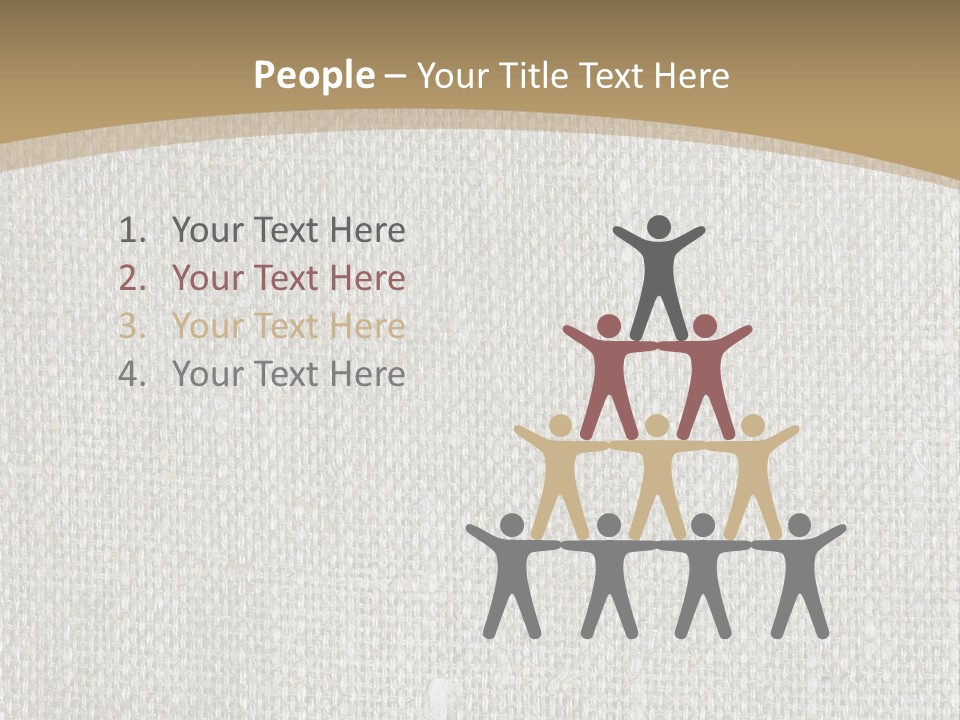 Burlap Texture Design PowerPoint Template