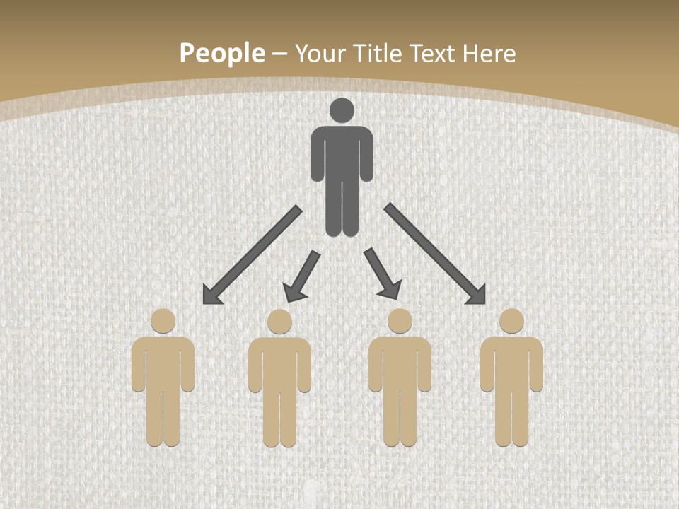 Burlap Texture Design PowerPoint Template