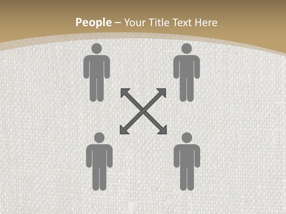 Burlap Texture Design PowerPoint Template