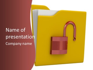 Open Protect Folder PowerPoint Template