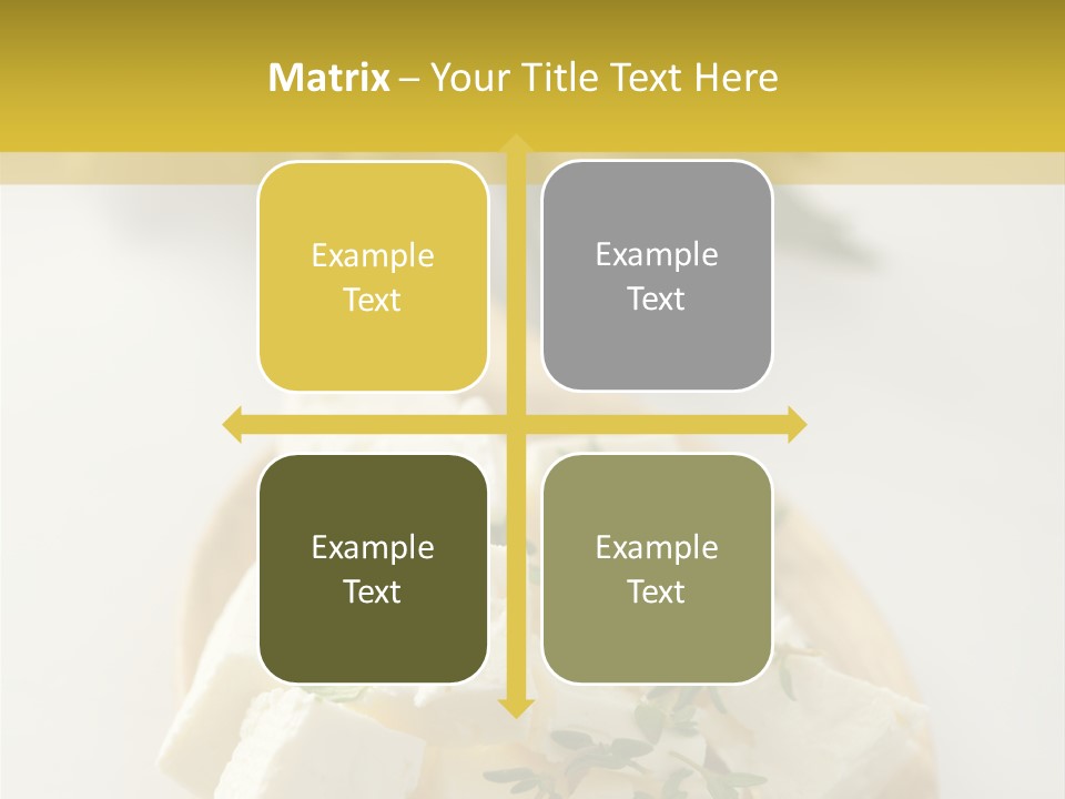 Diced Dairy Greek Cuisine PowerPoint Template