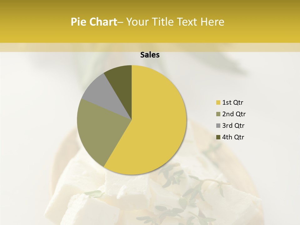 Diced Dairy Greek Cuisine PowerPoint Template
