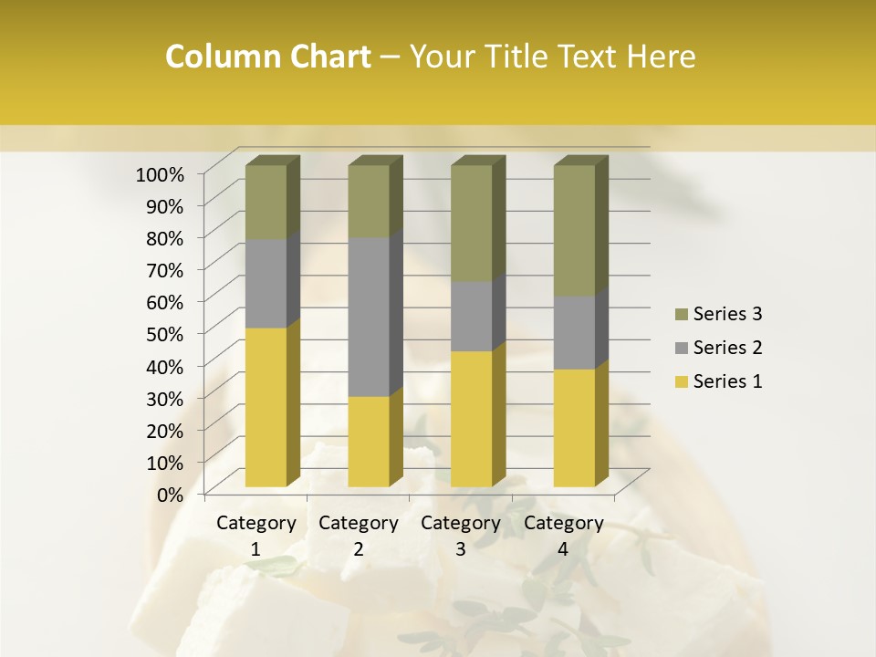 Diced Dairy Greek Cuisine PowerPoint Template