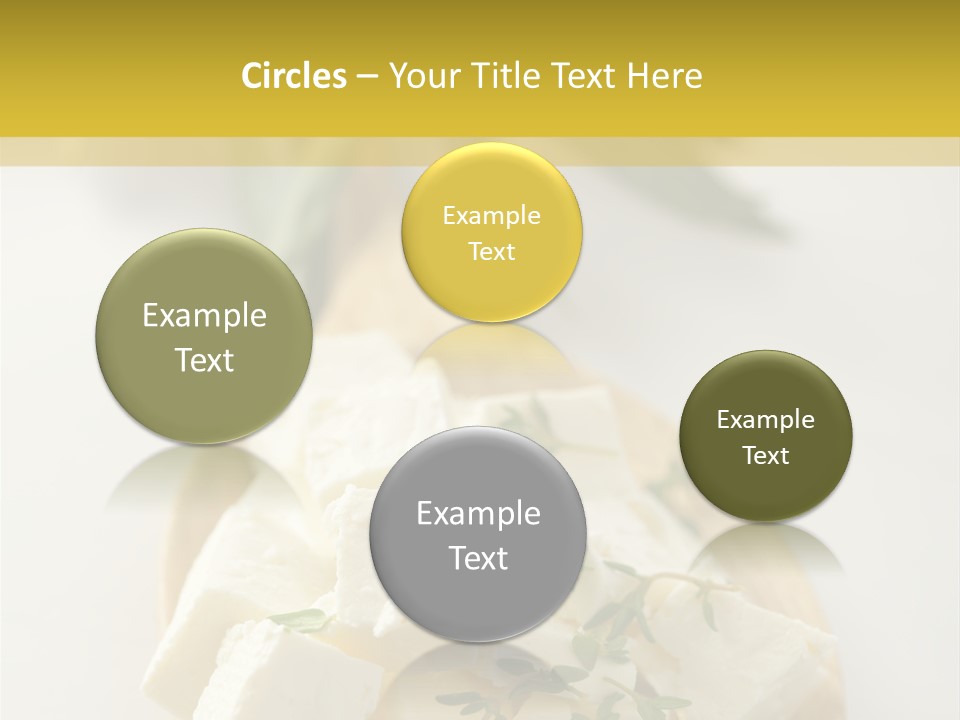 Diced Dairy Greek Cuisine PowerPoint Template