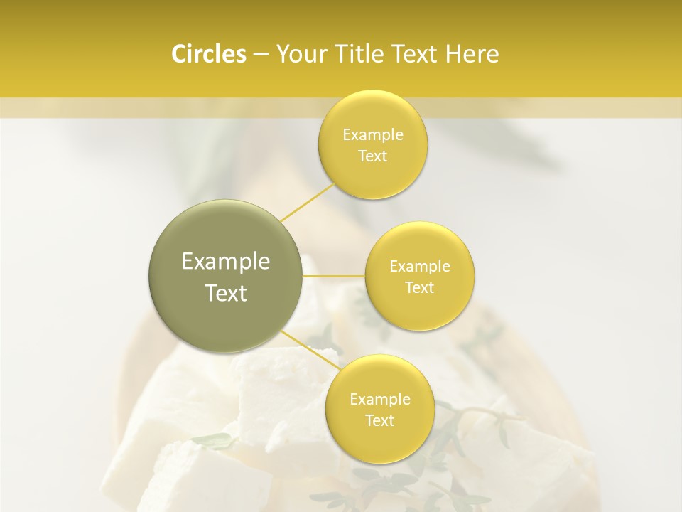 Diced Dairy Greek Cuisine PowerPoint Template