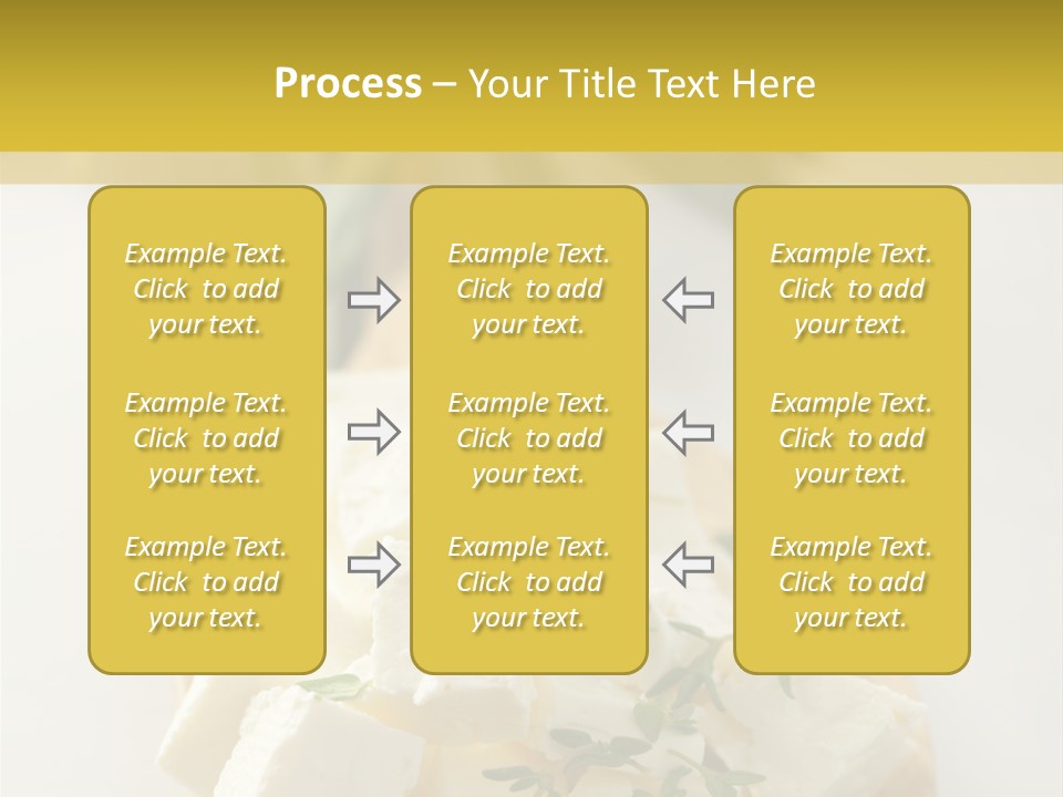 Diced Dairy Greek Cuisine PowerPoint Template