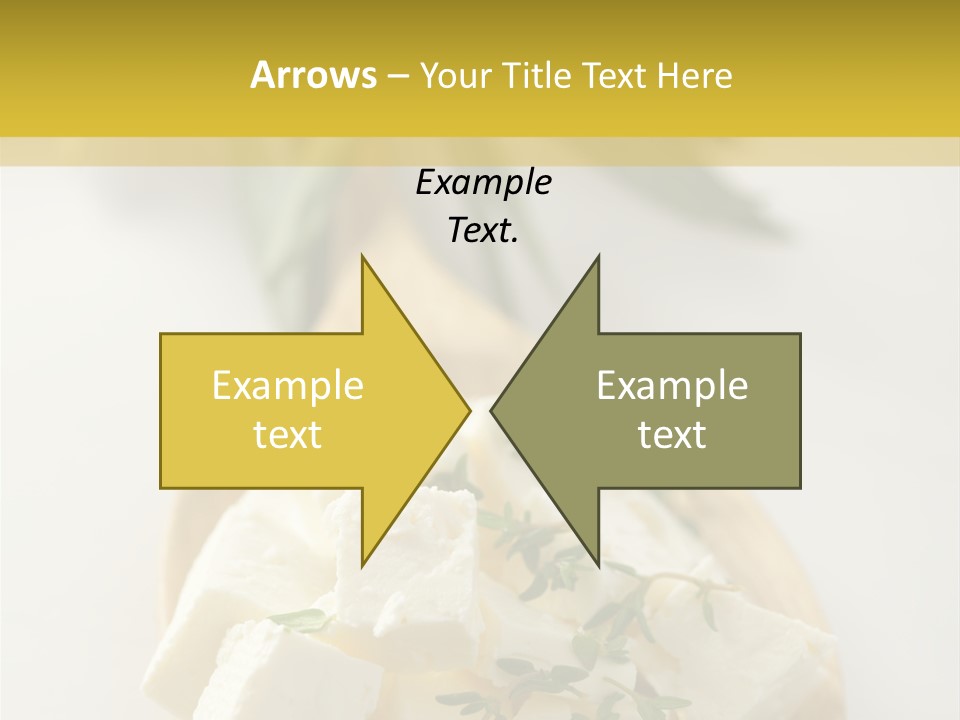 Diced Dairy Greek Cuisine PowerPoint Template