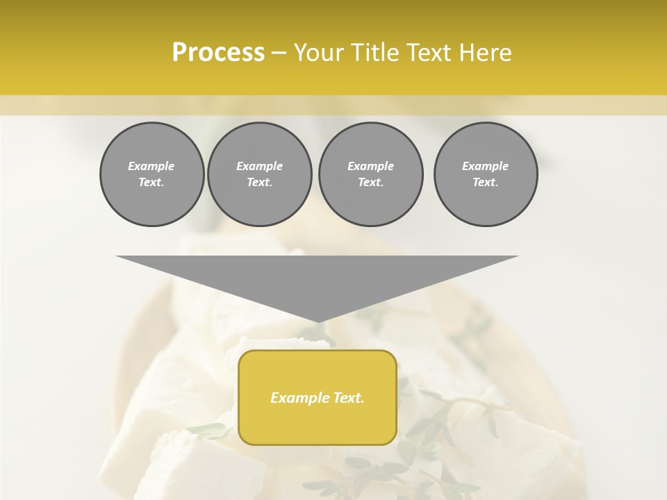 Diced Dairy Greek Cuisine PowerPoint Template