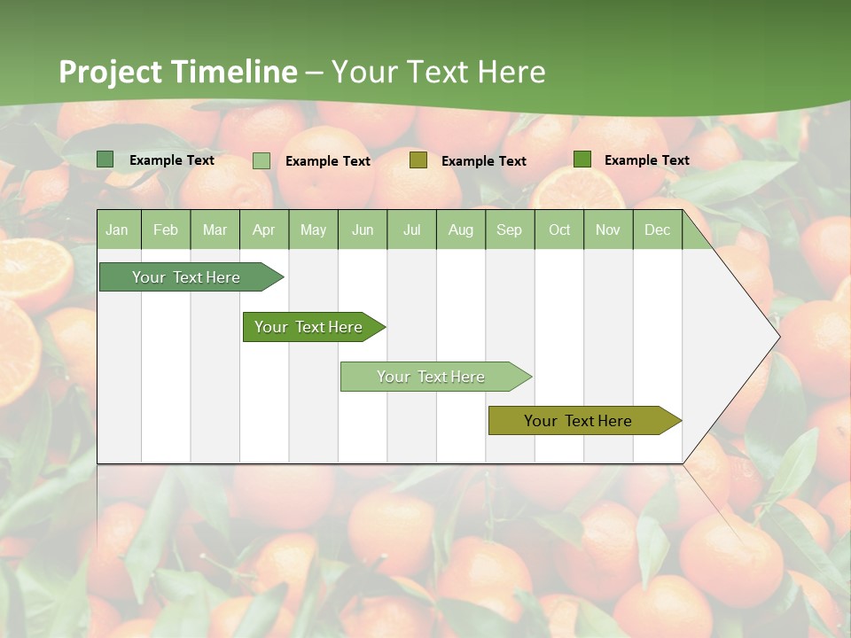 Nature Mandarin Vegetarian PowerPoint Template
