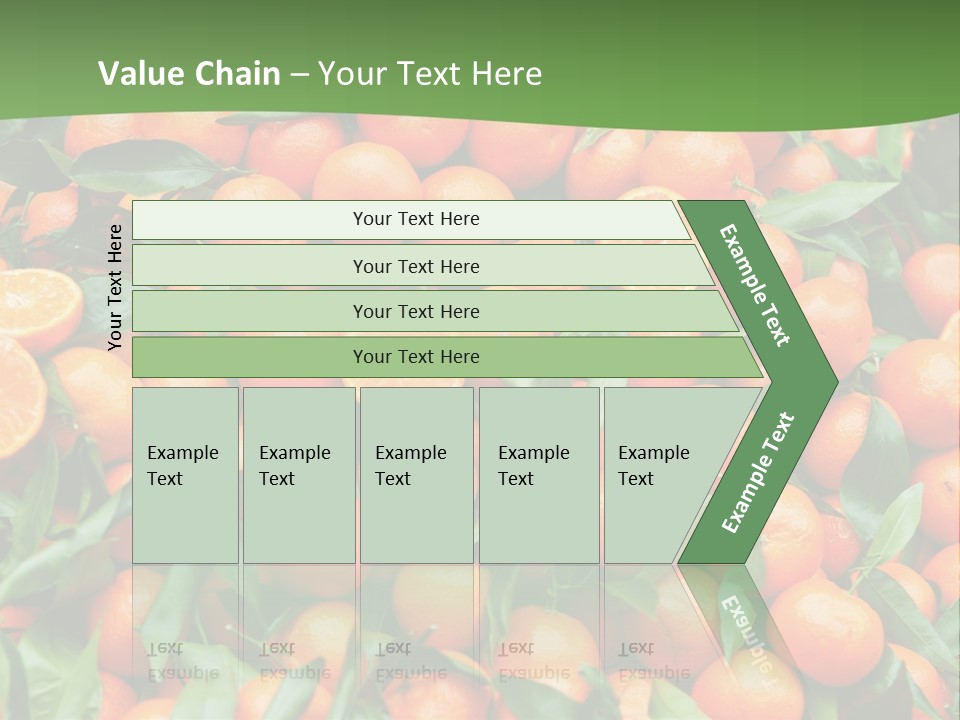 Nature Mandarin Vegetarian PowerPoint Template